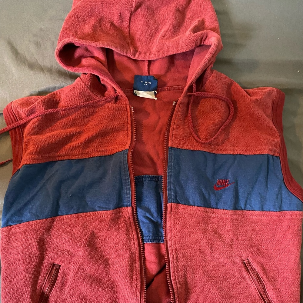 Vintage late 80s Nike Sleeveless Hoody